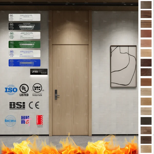 Fire Rated Door excellence from China’s leading supplier. Australia-approved wood fire doors for hotels, apartments, and schools. Stylish and safe.