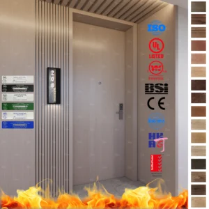 Upgrade your hotel with Fire Rated Door options. Certified custom wooden doors for fire safety and elegance in Mexico, America, and Canada.