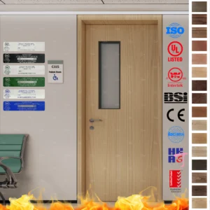 Discover durable AS 60/90-minute fire-rated wood doors for hospital rooms. Certified by Australia and New Zealand standards from China’s trusted supplier.