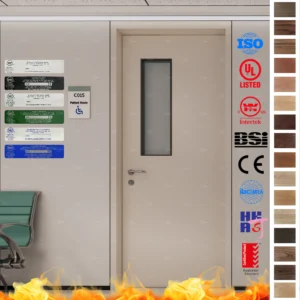 Upgrade hospital safety with BS EN Certified Fire Rated Door solutions.