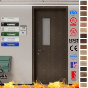 Fire Rated Door experts at your service! UL CE certified wooden doors designed for hospital patient rooms.