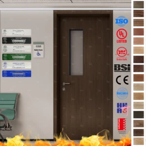 Protect hospital rooms with Fire Rated Doors. BS AS EN certified 30/60 Min interior fire prevention doors at factory-direct prices.