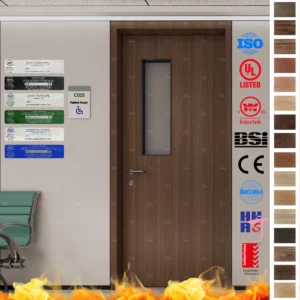 Certified Fire Rated Doors for hospitals, offering custom entrance solutions for Australia & New Zealand.