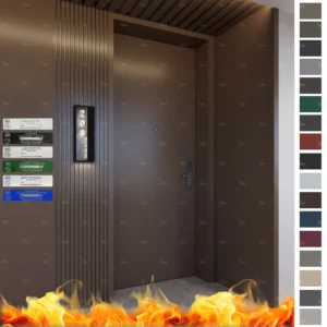 Affordable soundproof and fire prevention doors for hotels. Indoor wooden designs for commercial projects by China’s top factory.