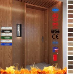 Protect your hotel with durable 30/60-minute fire-resistant doors. Custom interior solutions designed for bedrooms by China’s leading supplier.