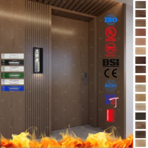 Protect and elevate your space with luxury wooden fire rated doors. Perfect for apartments, hospitals, and hotels. Designed by China’s top manufacturer.