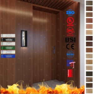 Shop EU & AS approved fire rated wood doors for hotels and schools. 30/60-minute fire protection from China’s leading manufacturer.