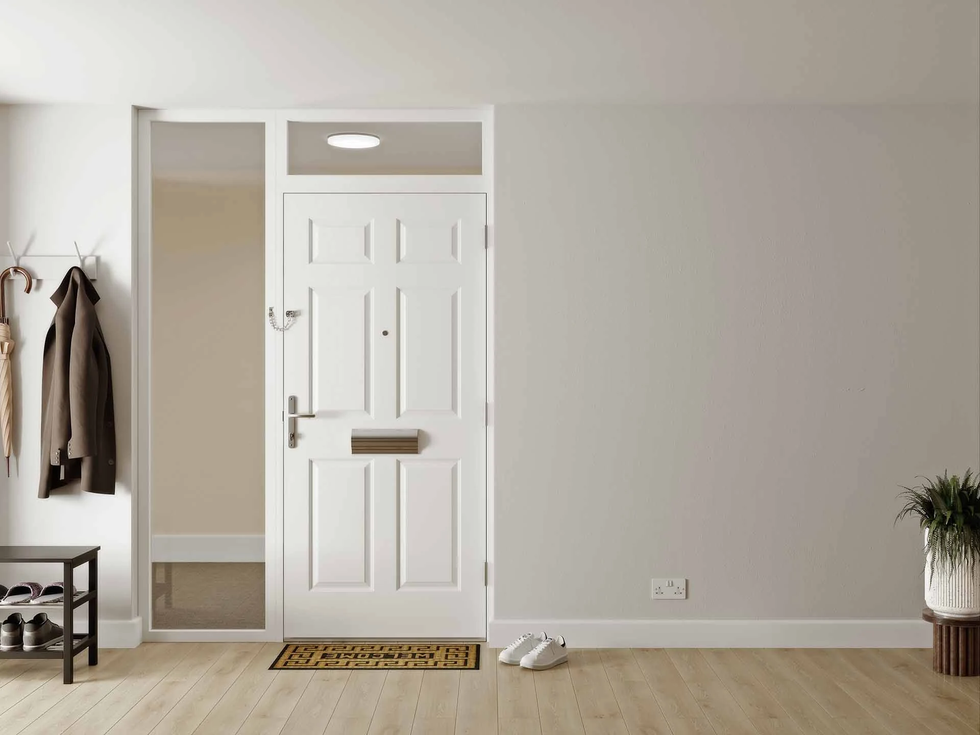 Flat Door with a smooth, minimalist design, perfect for modern interiors.