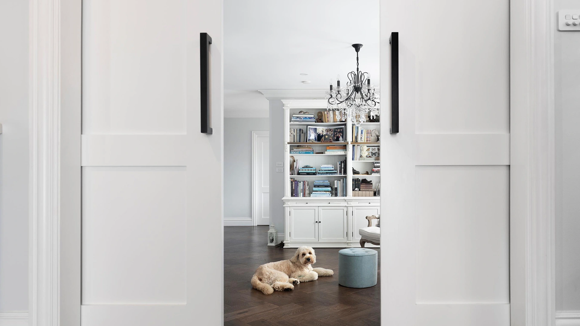 Classic white Shaker Door with clean lines and minimalist design.